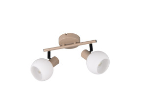 BOBA - Lampa sufitowa - reflektorki 2xE14 - kolor beżowy