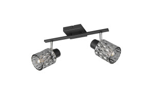 JACK - Lampa sufitowa - reflektorki 2xE27 - kolor czarny
