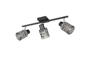 JACK - Lampa sufitowa - reflektorki 3xE27 - kolor czarny