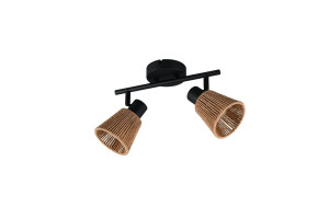 NATREL - Lampa - montaż do sufitu i ścian 2xE14 - kolor naturalny