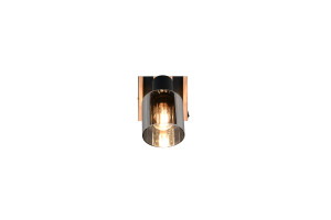 TRAVIA - Zewnętrzna lampa sufitowa 1xE14 - kolor czarny