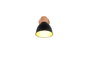DELUME - Lampa - montaż do sufitu i ścian 1xE27 - kolor czarny
