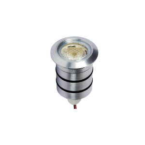 Blak-6 oprawa gruntowa pod moduł LED chrom szczotkowany stal 304 Ø5 cm IP65