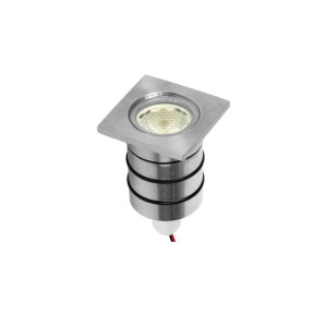 Blak-5 mini oprawa gruntowa pod moduł LED stal 316 chrom szczotkowany Ø5 cm IP65