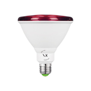 Żarówka LED E27 PAR38 czerwona 15W IP65 30°