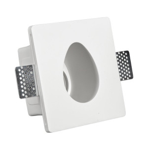 Dots biała głęboka oprawa gipsowa GU10 do malowania 13,5cm IP20