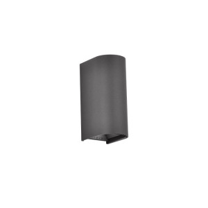 Dust antracytowy kinkiet zewnętrzny LED 12W 3000K CRI90 IP65 regulowany góra-dół