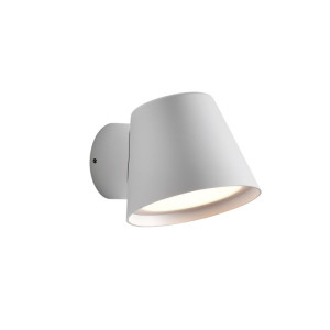 Kupo biały piaskowy kinkiet zewnętrzny GU10 IP65 Ø11,5cm max 12W
