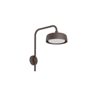 Jade rdzawy brąz 2700K kinkiet zewnętrzny LED 8W CRI90 IP65 Ø15cm