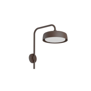 Jade-2 rdzawy brąz 2700K kinkiet zewnętrzny LED 12W CRI90 IP65 Ø18cm