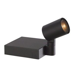 Solar antracytowy reflektor ogrodowy wbijany LED 1,3W 3000K 110lm IP65 z panelem 2W