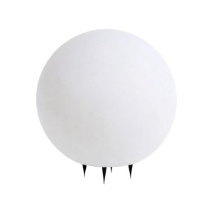 Bala duża biała kula ogrodowa Ø45cm E27 max 20W IP65 na 4 szpilkach