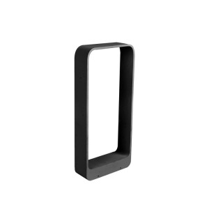 Brace 40cm czarny piaskowy – prostokątny słupek ogrodowy LED 6W 3000K IP65