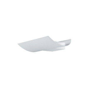 Cape biały szer. 30cm LED 10W 1318lm 3000K IP65 falisty kinkiet zewnętrzny