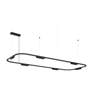 Core duża owalna czarna 162,8cm 38W 3000K CRI>90 TRIAC – lampa wisząca LED