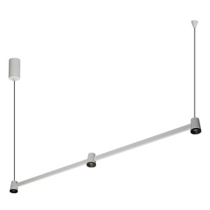 Iris biały piaskowy/czarny 103,9cm LED 15W 3000K CRI>90 ściemnialna lampa wisząca – 3 światła w dół