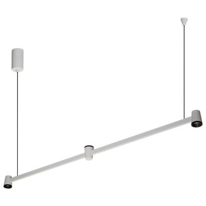 Iris 2 biały piaskowy/czarny 103,9cm LED 15W 3000K CRI>90 ściemnialna lampa wisząca góra–dół