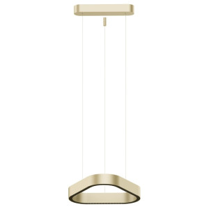 Trójkątna lampa wisząca LED góra-dół 40W 3000K CRI>90 złoto szampańskie Aria