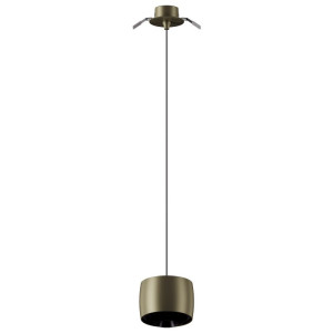 Aura brązowa lampa wisząca LED Ø10,2cm 10W 3000K 989lm CRI>90 ściemnialna – montaż wpuszczany
