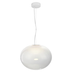 IORI biała Ø40cm lampa wisząca LED 11W 3000K 1176lm szkło opalowe