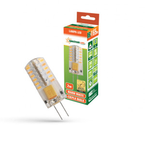 LED G4 column 12V 2W SILIKON WW SPECTRUM 3000K (na stanie 40 szt.)