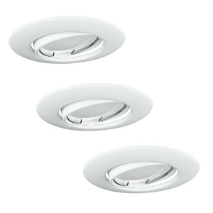Polux Olin LED | Biała okrągła trójpak 306210