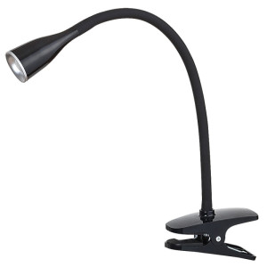 Jeff LED czarna lampka z klipsem Rabalux 4197