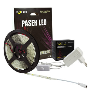 Pasek LED 24V 5m IP44 425lm ciepła biała + zasilacz 304988