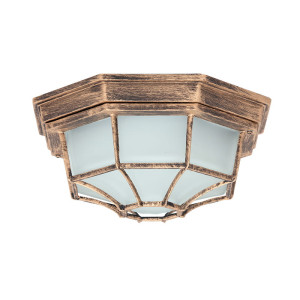 Milano Antyczne złoto IP43 E27 Lampa sufitowa zewnętrzna Rabalux 8376