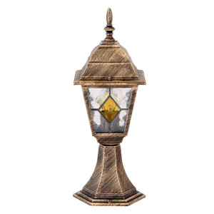 Monaco Antyczne złoto wys. 42cm IP43 E27 Lampa stojąca Rabalux 8183