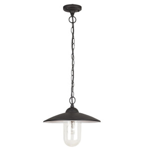 Vigo Czarny mat E27 IP44 Zewnętrzna lampa wisząca Rabalux 8687