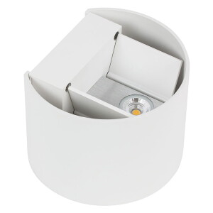 TONDA Biała LED 2 x 4,6W 3000K IP54 Kinkiet zewnętrzny OXYLED 456962