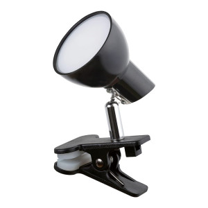 Noah czarna LED 5W 3000K Lampka stołowa z klipsem Rabalux 1478