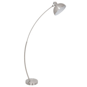 Otto Satynowy chrom E27 Lampa podłogowa Rabalux 5593