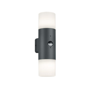 Hoosic Antracyt z czujnikiem ruchu IP44 2xE27 Kinkiet zewnętrzny Trio 222260242