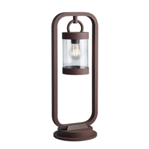Sambesi Miedź Wys. 60cm z czujnikiem zmierzchu E27 IP44 Lampa ogrodowa stojąca Trio 504160124