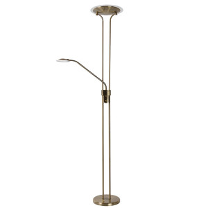 CHAMPION-LED Brązowa 20W Ściemnialna lampa podłogowa Lucide 19792/24/03