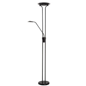 CHAMPION-LED Czarna 20W Ściemnialna lampa podłogowa Lucide 19792/24/30