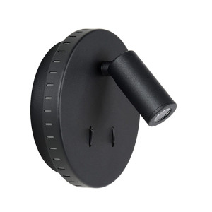 BENTJER Czarny LED 6W 3000K Kinkiet ścienny Lucide 79201/09/30