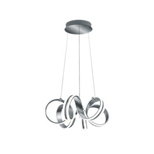 Carrera LED Aluminium szczotkowane Lampa wisząca Trio