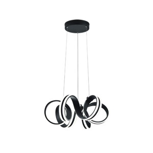 Carrera LED Czarny mat Lampa wisząca Trio
