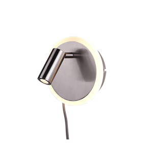 JORDAN LED Nikiel mat 5W i 2W Kinkiet ruchomy Trio