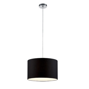 HOTEL LED Czarna śr. 40cm E27 Lampa wisząca Trio