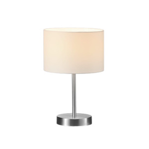 HOTEL Biała wys. 32cm Lampka stołowa Trio