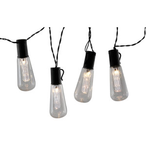 Girlanda EDISON 10 LED czarna baterie 2 AA Girlanda