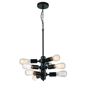 OREBRO 9xE27 czarna Lampa wisząca IL MIO