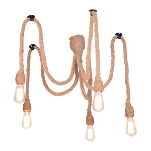 Rope Pajączek sznur 5xE27 Lampa wisząca IL MIO