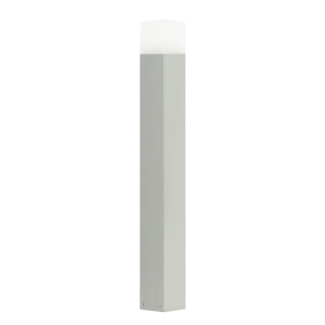 Cube Srebrna wys. 83cm. E27 Lampa ogrodowa stojąca CB-830 AL