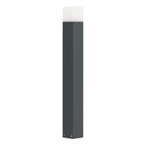 Cube Ciemny popiel wys. 83cm. E27 Lampa ogrodowa stojąca CB-830 DG