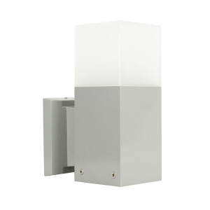 Cube Srebrny E27 Kinkiet zewnętrzny CB-K AL